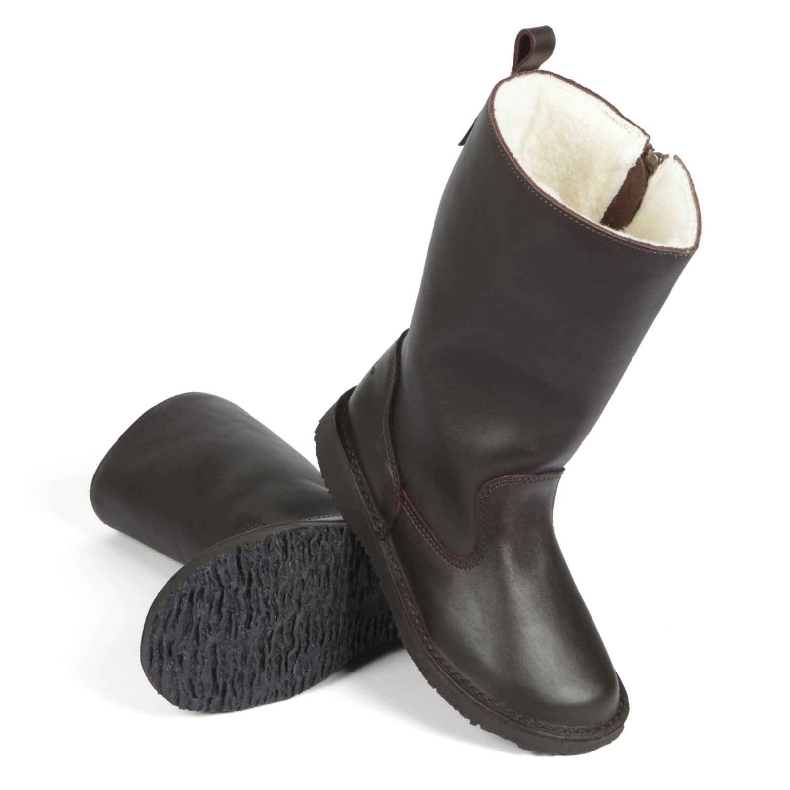 Eskimo 100% wool - lined ladies premium leather boot - Freestyle SA Proudly local leather boots veldskoens vellies leather shoes suede veldskoens