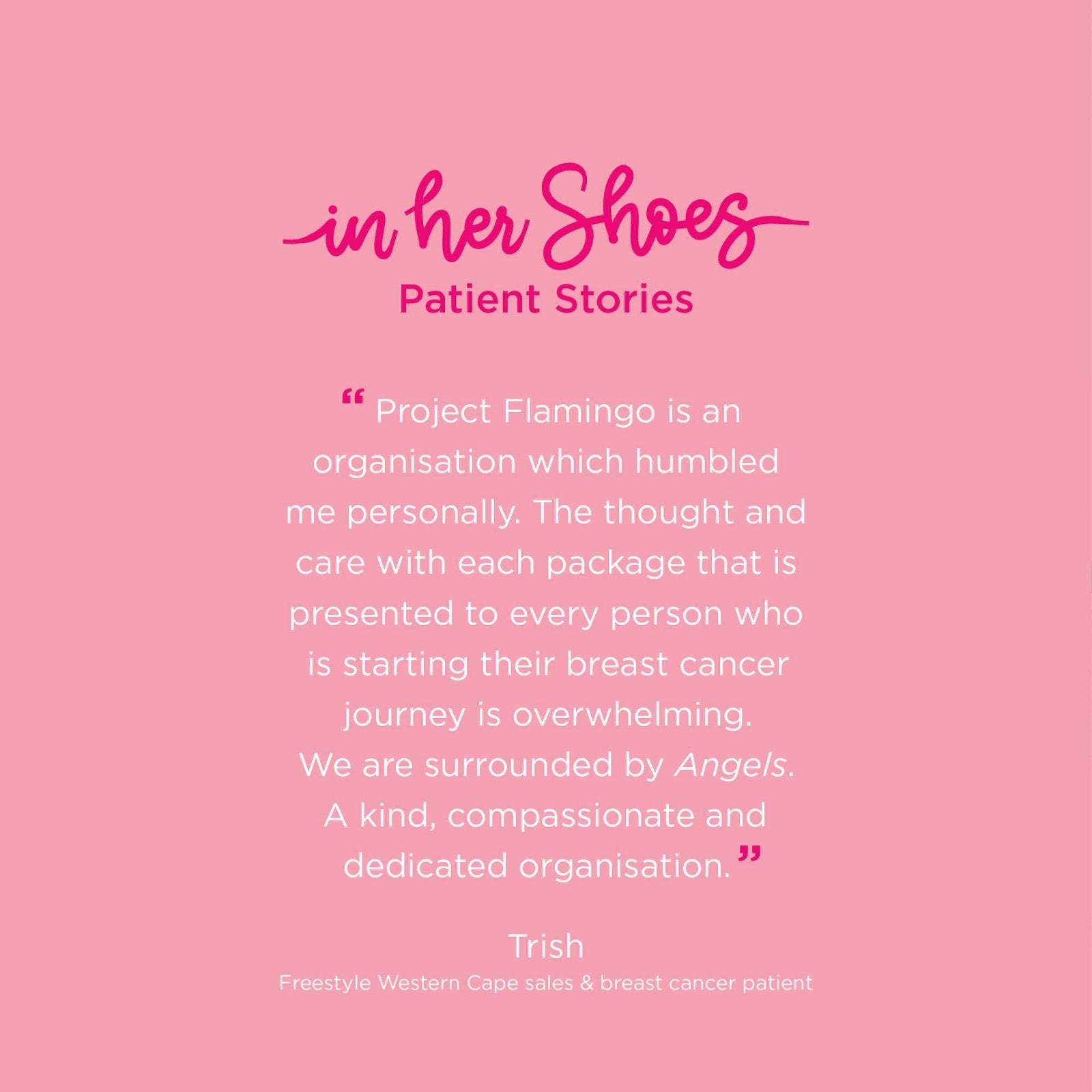 In Her Shoes for Breast Cancer Awareness with Project Flamingo - Freestyle SA Proudly local Leather Goods Supplier leather boots veldskoens vellies leather shoes suede veldskoens