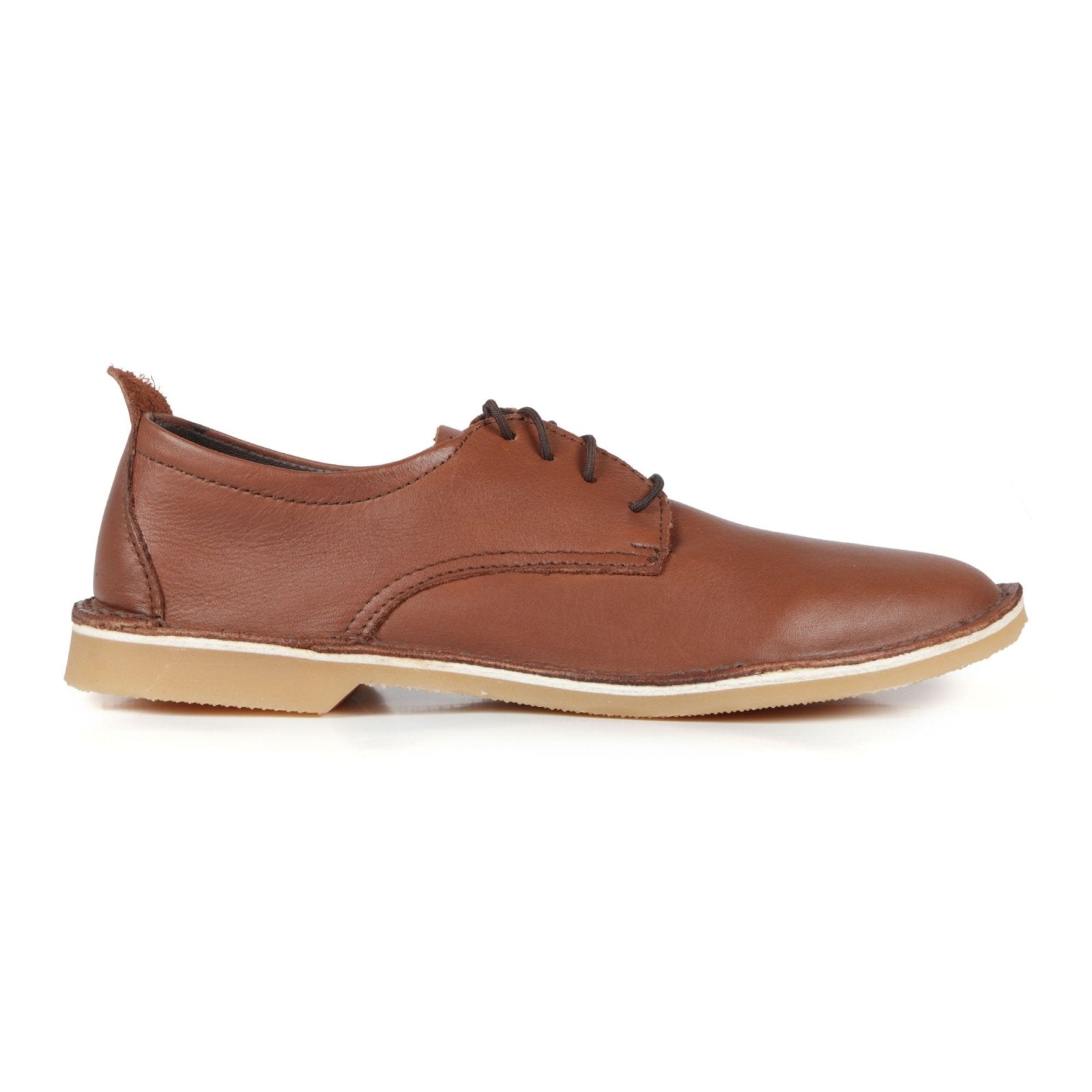 Mariela Fine Leather Ladies Super Comfy Lace Up - Onspan Brown - Freestyle SA Proudly local leather boots veldskoens vellies leather shoes suede veldskoens