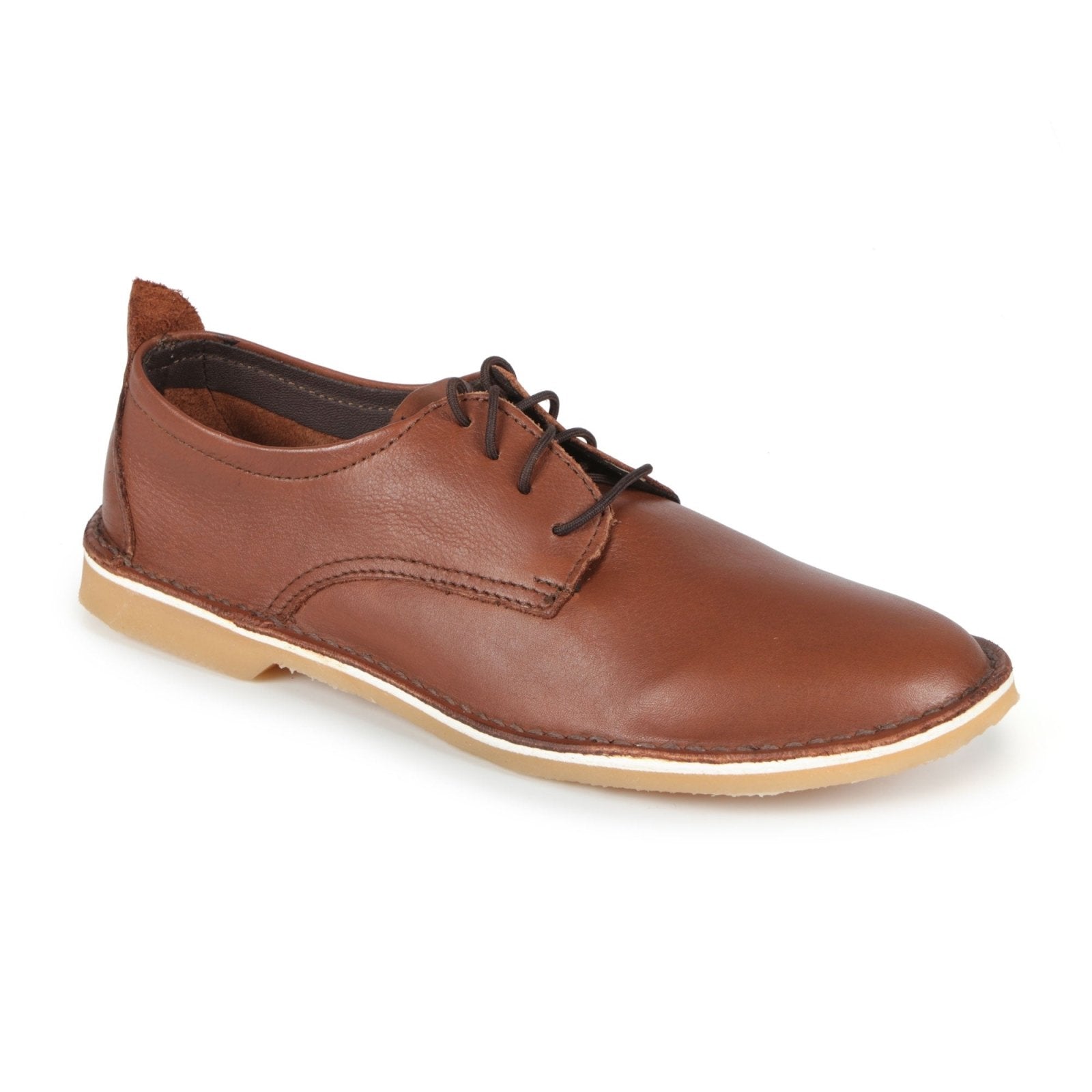 Mariela Fine Leather Ladies Super Comfy Lace Up - Onspan Brown - Freestyle SA Proudly local leather boots veldskoens vellies leather shoes suede veldskoens