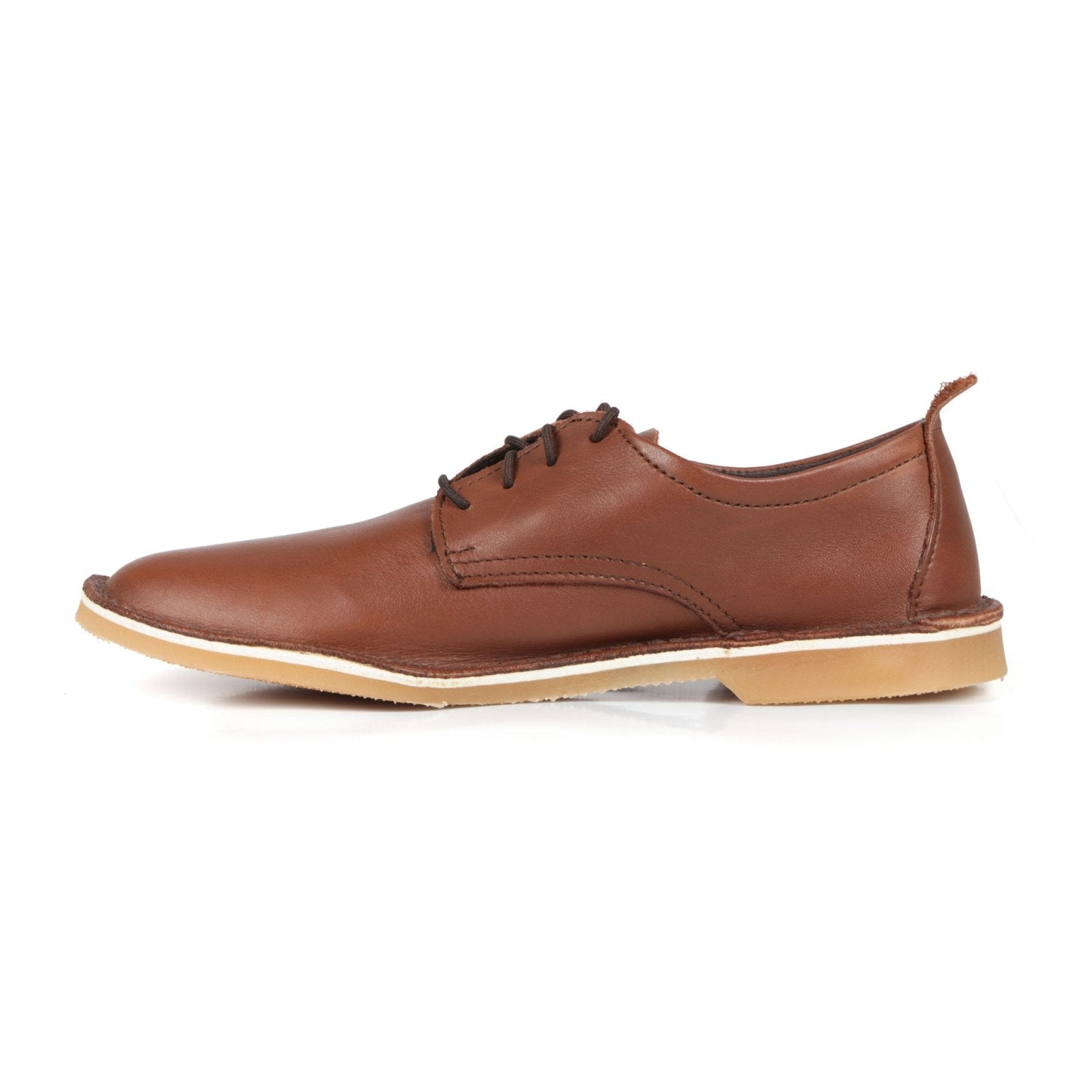 Mariela Fine Leather Ladies Super Comfy Lace Up - Onspan Brown - Freestyle SA Proudly local leather boots veldskoens vellies leather shoes suede veldskoens