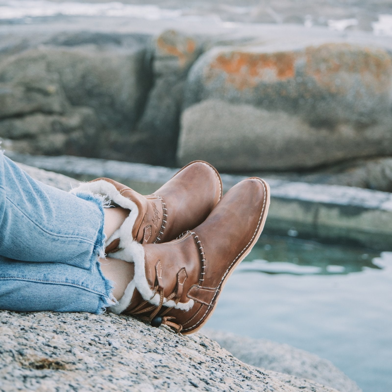 Handcrafted women's deals leather boots