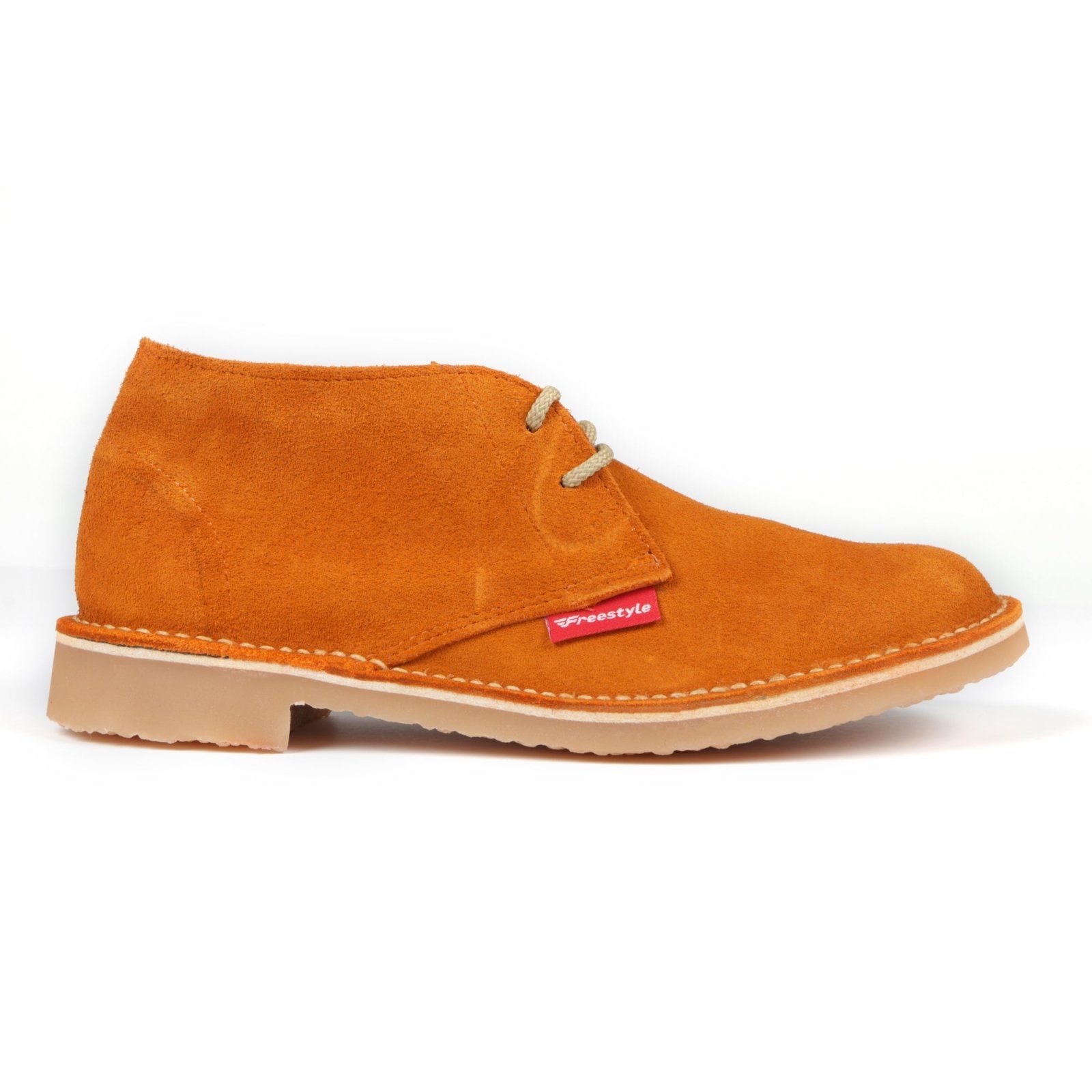 Hunter Vellie Unisex Premium Suede Veldskoen - Bright Orange - Freestyle SA Proudly local leather boots veldskoens vellies leather shoes suede veldskoens