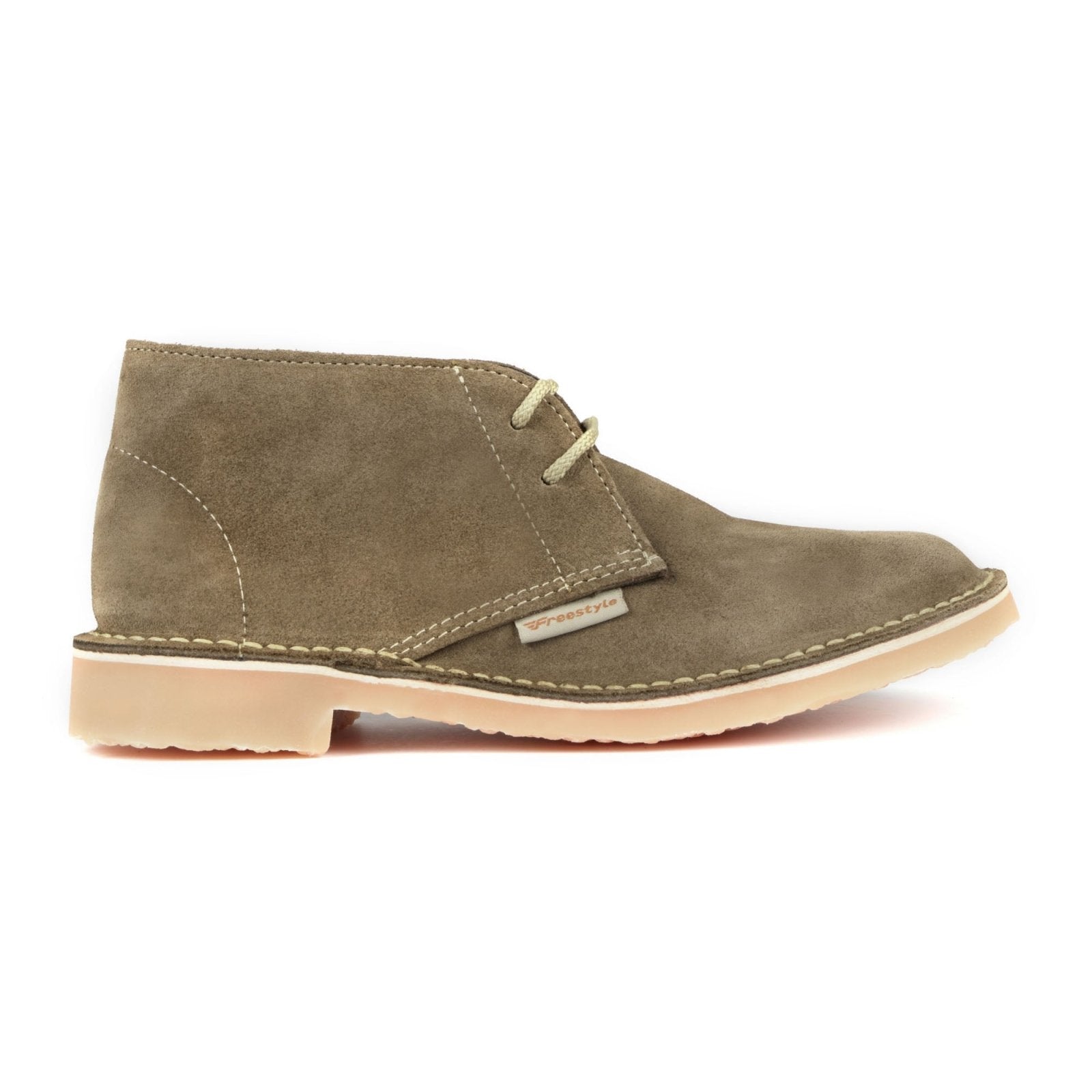 Hunter Vellie Unisex Premium Suede Veldskoen - Khaki - Freestyle SA Proudly local vellies leather boots veldskoens vellies leather shoes suede veldskoens