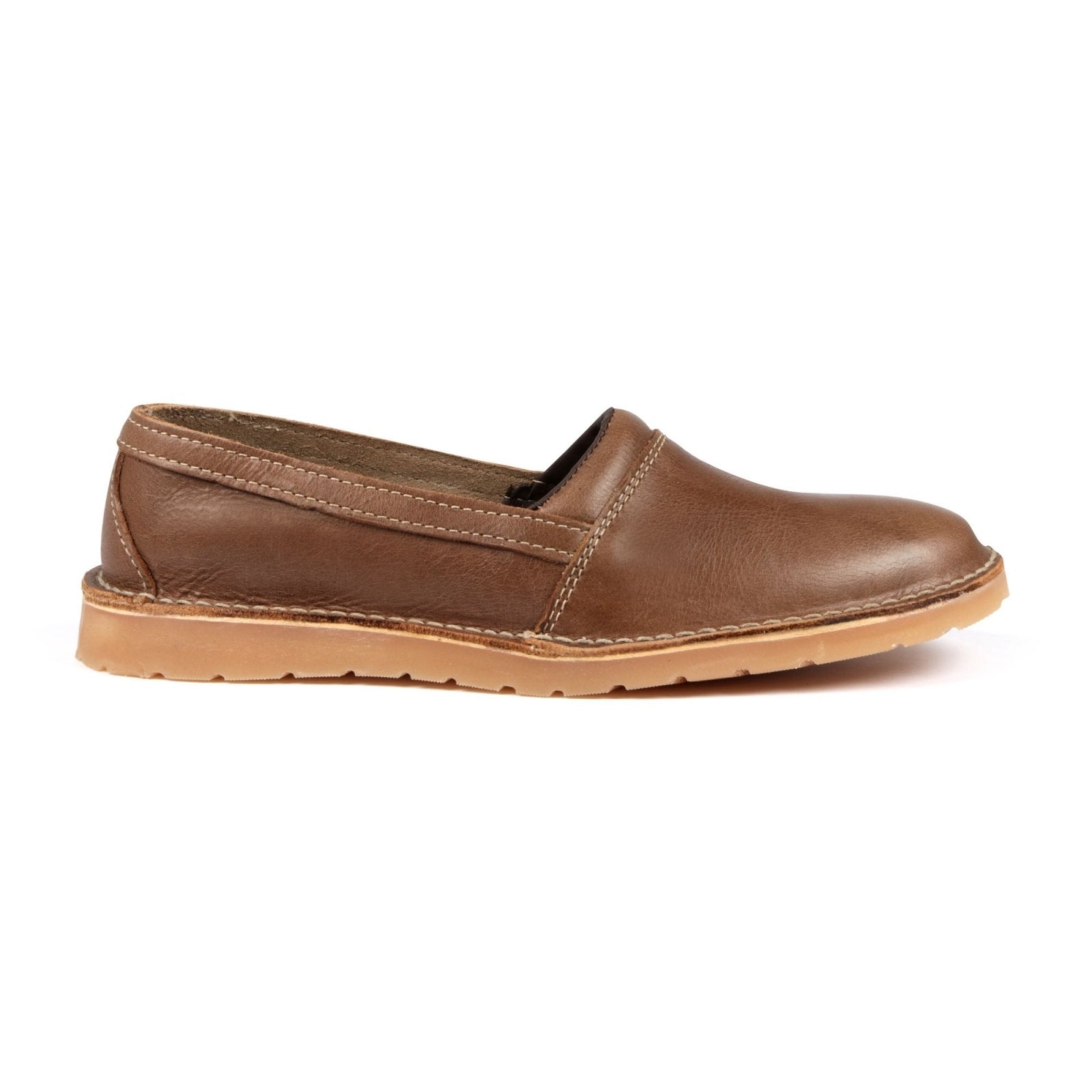 Leather slip on on sale men