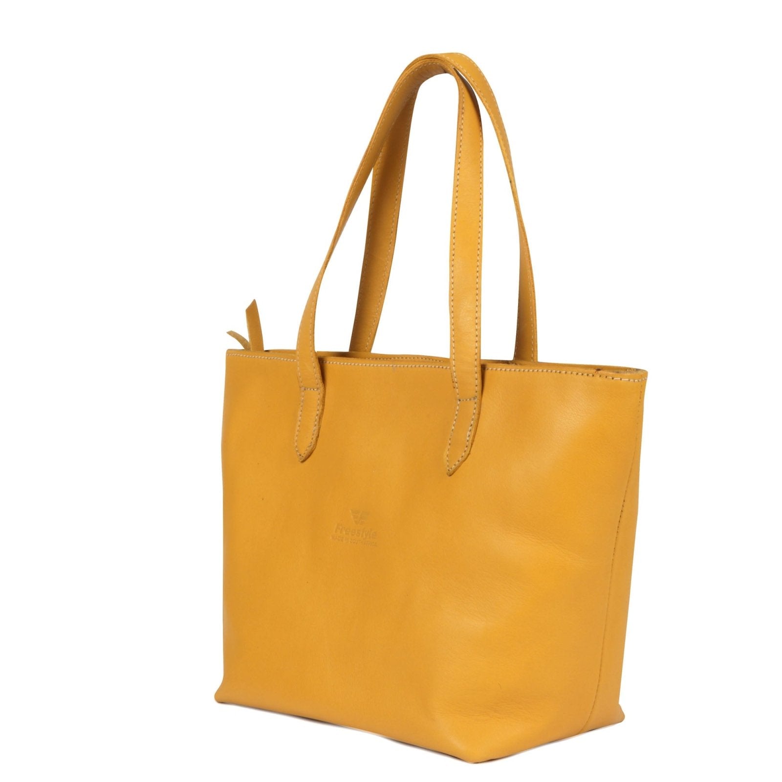 Yellow bag sale leather